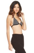 Dailylook One Teaspoon Black Lion Striped Bralette In Black  White Stripe Xs - S At Dailylook
