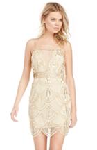 Dailylook Raga Sleeveless Beaded Dress In Gold Xs - L At Dailylook