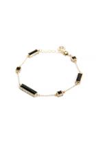 Dailylook House Of Harlow 1960 Long Rains Station Bracelet In Black One Size At Dailylook