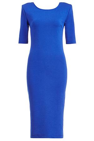 Dailylook Dailylook Powerful Bodycon Midi Dress In Royal Blue Xs - M At Dailylook