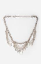 Dailylook Stone Cold Fox For Luv Aj The Morrison Belt In Silver One Size At Dailylook
