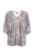 Dailylook Show Me Your Mumu Paisley Shook Tunic In Multi-colored Xs - L At Dailylook