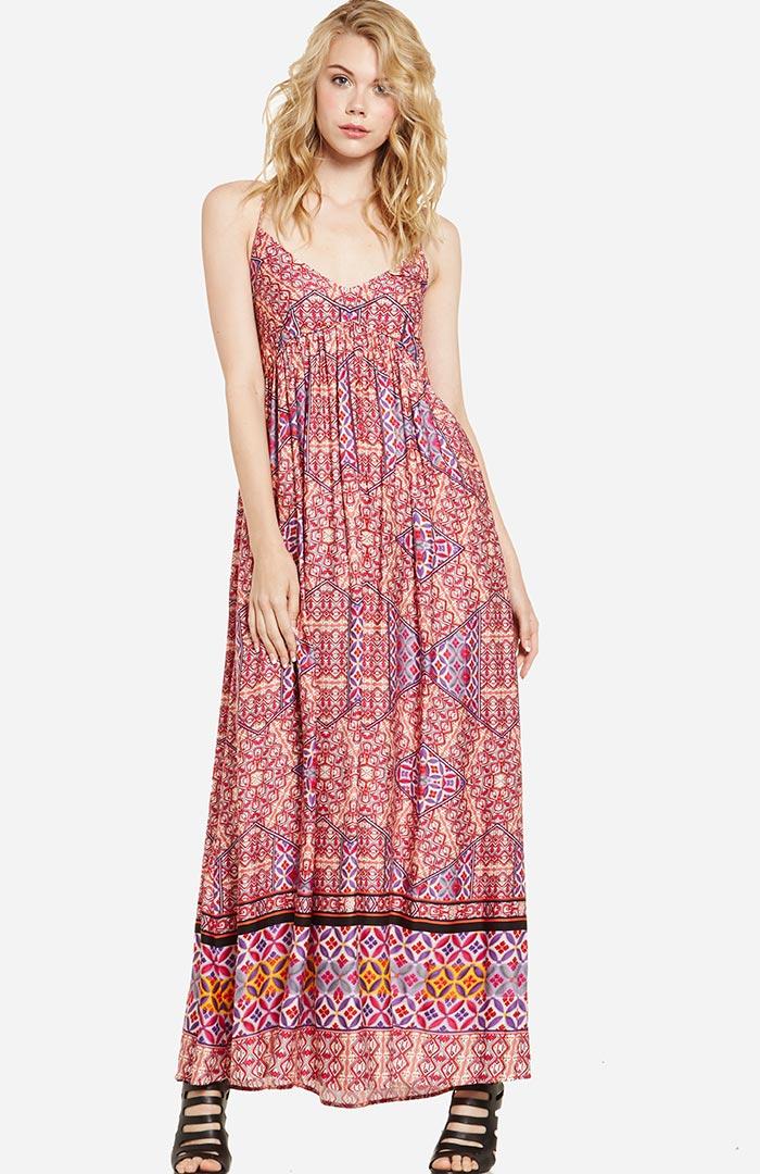 Dailylook Minkpink Water Tiles Maxi Dress In Multi-colored Xs At Dailylook