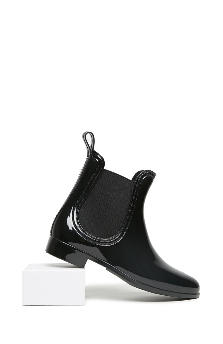 Dailylook Steve Madden Cloudy Rainboots In Black 6 - 8 At Dailylook