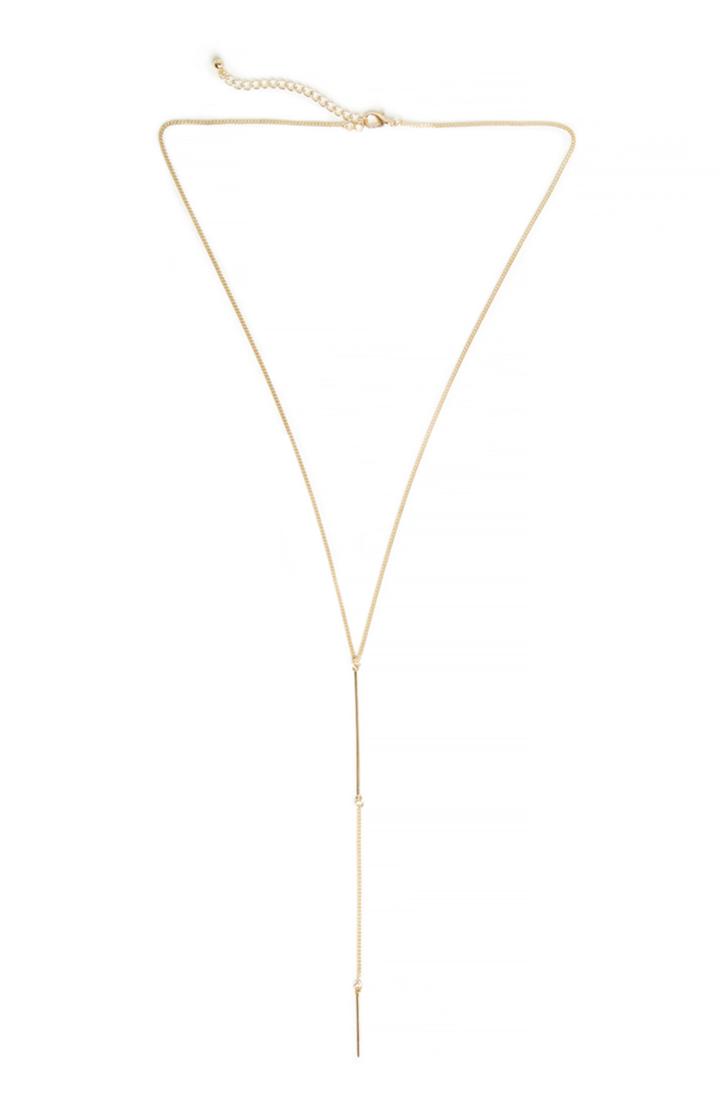 Dailylook Dailylook Double Bar Necklace In Gold At Dailylook