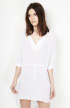Dailylook James S. Tunic Dress In White L At Dailylook