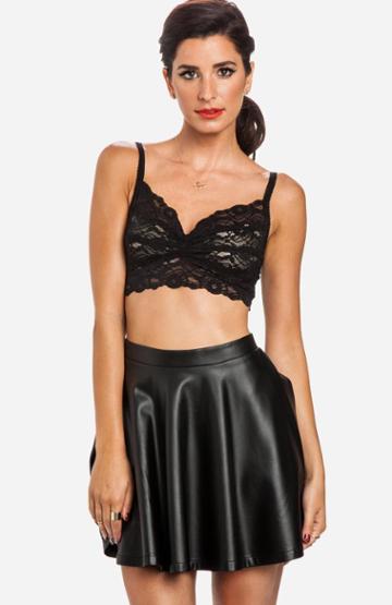 Dailylook Sheer Lace Bralette In Black S - L