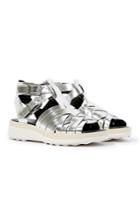 Dailylook Circus By Sam Edelman Loew Platform Sandals In Silver 6 - 10 At Dailylook