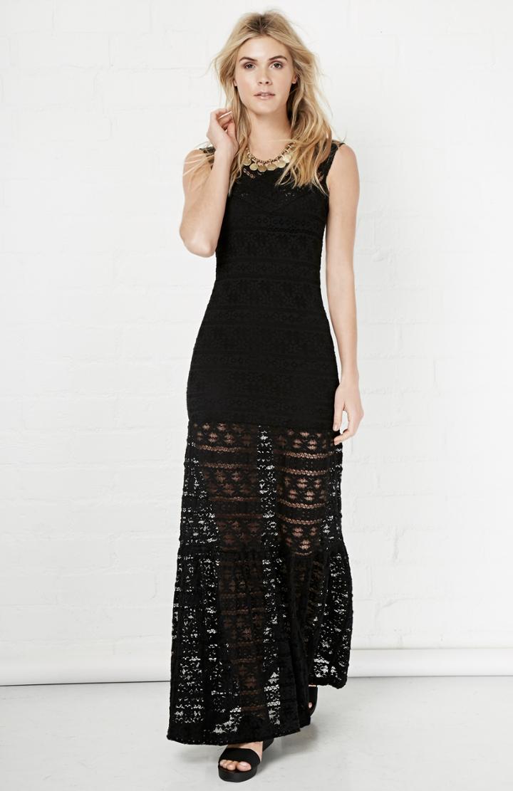 Dailylook Nightcap Cherokee Diamond Gown In Black 1 - 4 At Dailylook