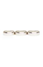Dailylook Dailylook Finely Contoured Midi Ring Set In Silver At Dailylook
