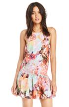 Dailylook Finders Keepers Strange Fire Floral Dress In Multi-colored Xs - M At Dailylook