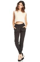 Dailylook Achro Soft Track Pants In Black M At Dailylook