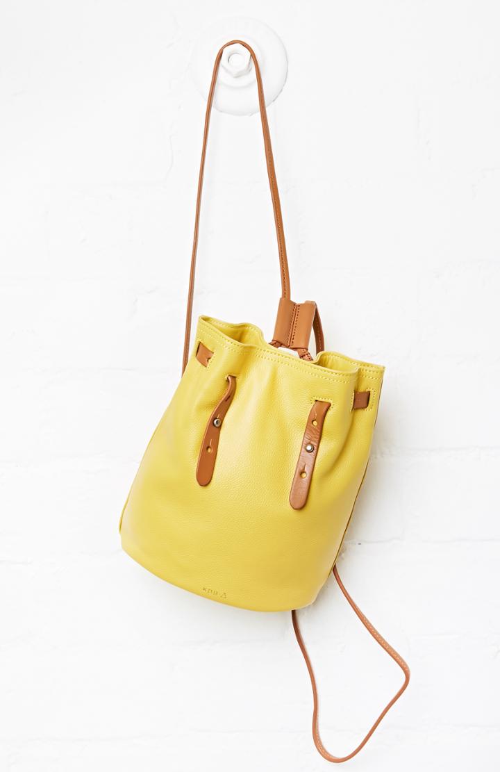 Dailylook Kelsi Dagger Roadtrip Mini Drawstring Backpack In Yellow One Size At Dailylook