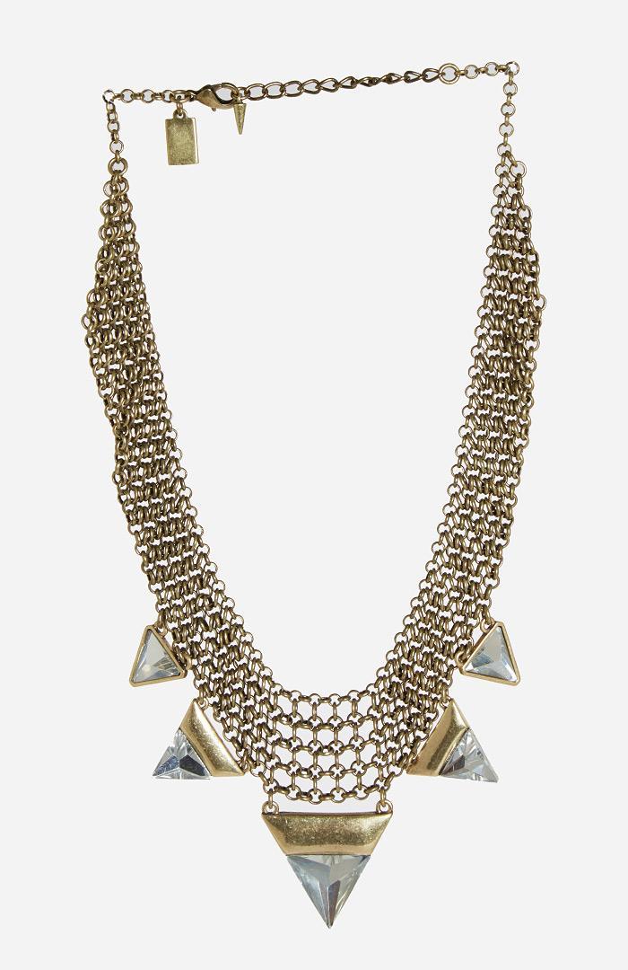 Dailylook Jenny Bird Illumina Bib Necklace In Gold At Dailylook