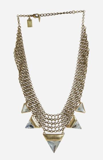 Dailylook Jenny Bird Illumina Bib Necklace In Gold At Dailylook