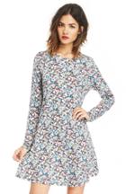 Dailylook Glamorous Jersey Swing Dress In Multi-colored S At Dailylook