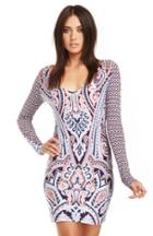Dailylook Tigerlily Tuileries Paisley Dress In Multi-colored 2 - 6 At Dailylook