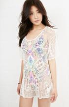 Dailylook Somedays Lovin Stones Crochet Romper In Ivory Xs - M At Dailylook