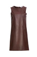 Dailylook Jack By Bb Dakota Orsino Vegan Leather Shift Dress In Red 0 - 10 At Dailylook