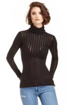 Dailylook Madeline Ashton Cable Knit Sweater In Black S - L At Dailylook