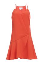 Dailylook Greylin Nina Asymmetrical Dress In Poppy Xs - L At Dailylook