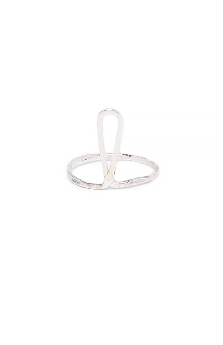 Dailylook Five And Two Claire Ring In Silver 6 - 8 At Dailylook