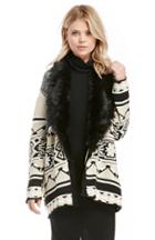 Dailylook Minkpink Mountain Tribe Cardigan In Black / Beige Xs - L At Dailylook