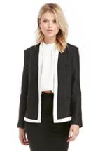 Dailylook Cameo Your Side Blazer In Black / White Xs At Dailylook