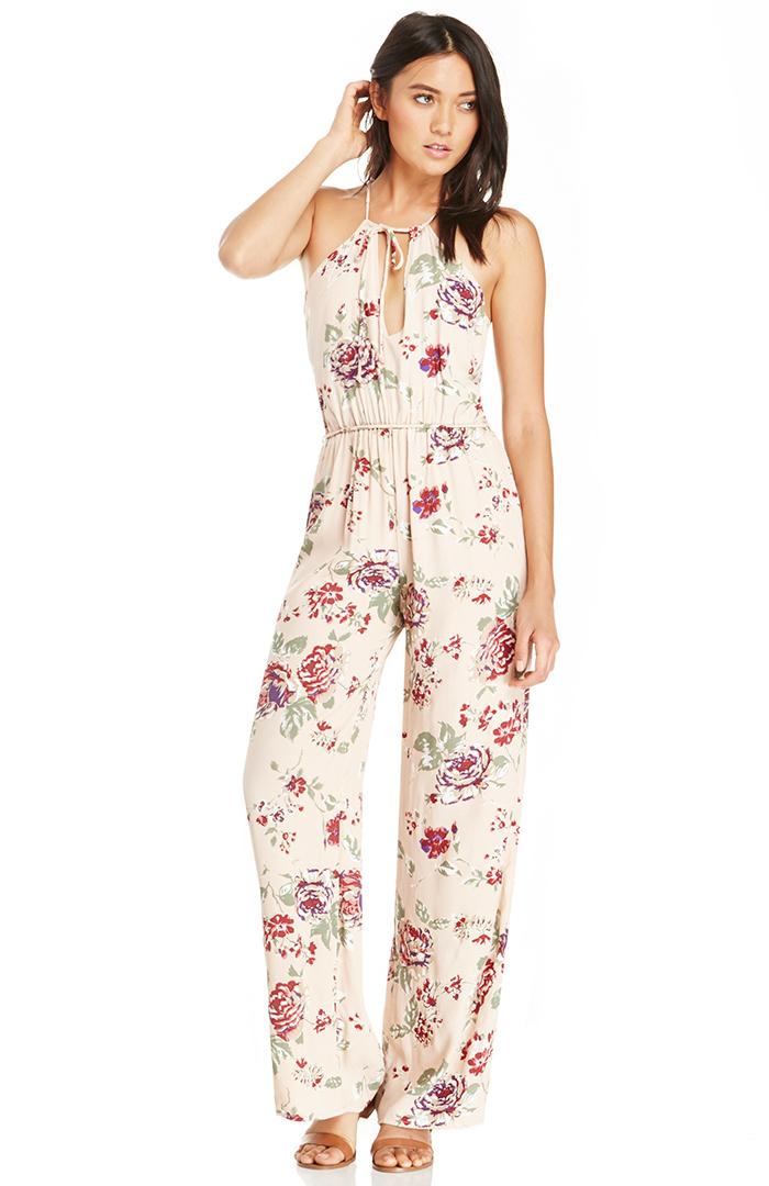 Dailylook Faithfull The Brand Graceful Jumpsuit In Beige Xs - L At Dailylook