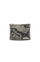 Dailylook A.v. Max Metallic Cuff In Black One Size At Dailylook
