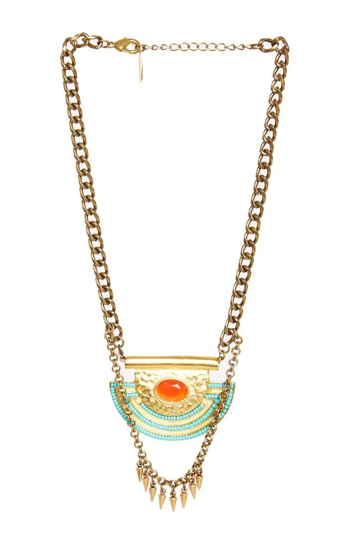 Dailylook Accentuality Tambulla Necklace In Turquoise At Dailylook