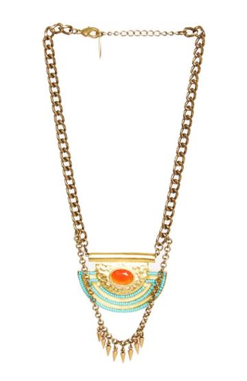 Dailylook Accentuality Tambulla Necklace In Turquoise At Dailylook