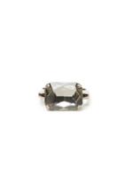 Dailylook J.o.a. Single Stone Ring In Smoke 6.5 At Dailylook