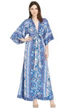 Dailylook Tularosa Rosella Kimona Maxi Dress In Blue S At Dailylook