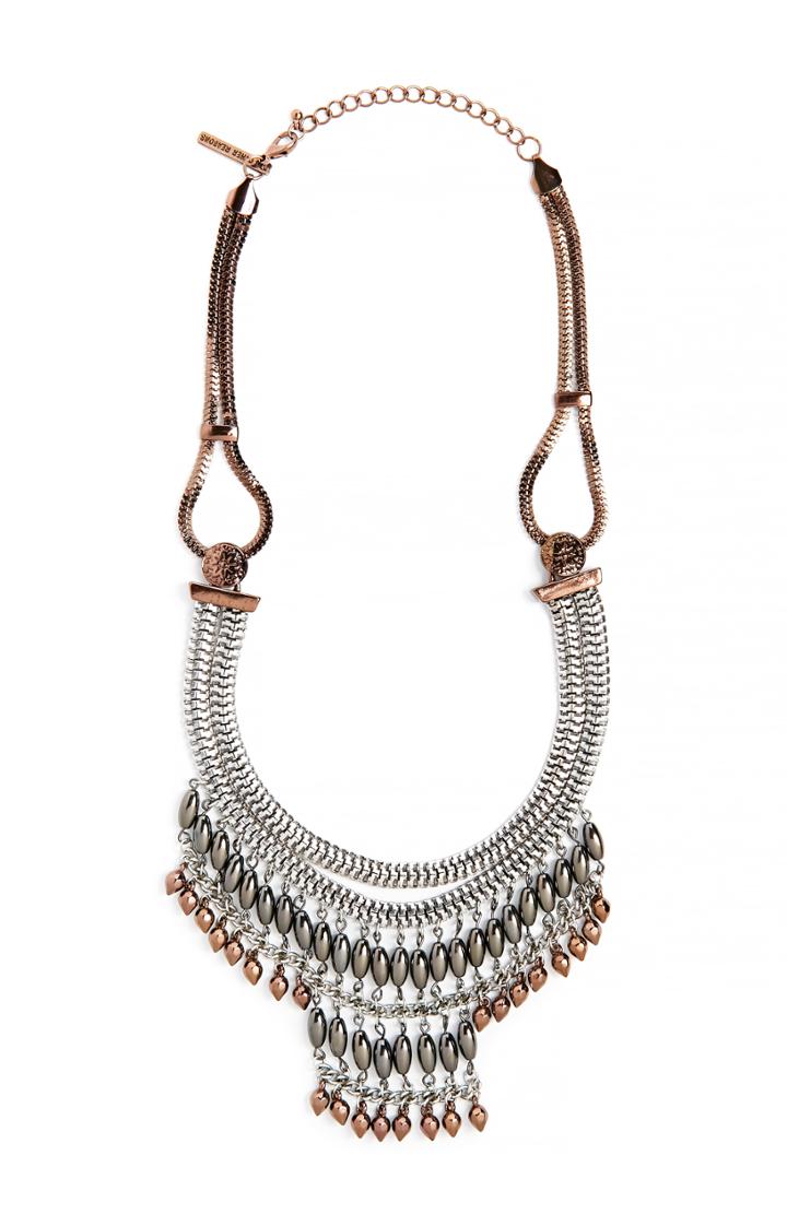 Dailylook 8 Other Reasons Be Brave Necklace In Bronze At Dailylook