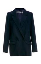 Dailylook Finders Keepers Think Twice Blazer In Navy Xs - Xl At Dailylook