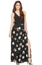 Dailylook Somedays Lovin Zenith Floral Maxi Skirt In Black S At Dailylook