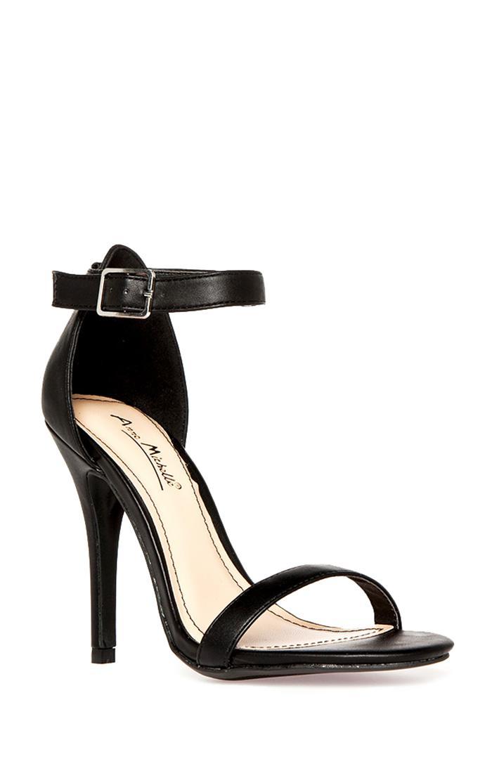 Dailylook Simple Strap Heels In Black 7 - 10