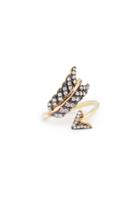 Dailylook Natalie B Shooting Arrow Ring In Gold 6 At Dailylook