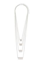 Dailylook Dailylook Layered Box Necklace In Silver At Dailylook