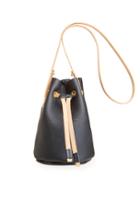 Dailylook Chc Small Leather Bucket Bag In Black At Dailylook