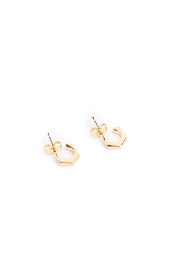 Dailylook Gorjana Marmont Mini Hoop Earrings In Gold At Dailylook