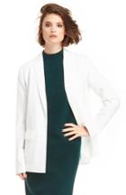 Dailylook The Fifth Label Blown Away Blazer In Ivory S At Dailylook