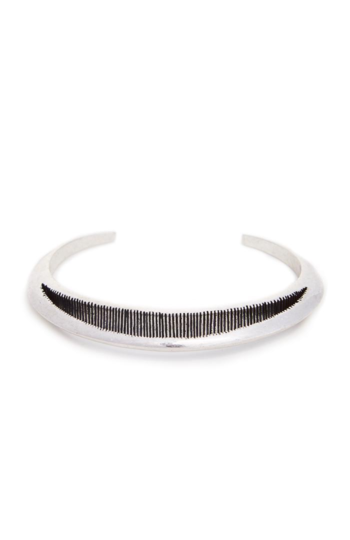 Dailylook Jenny Bird Crescent Moon Cuff Bracelet In Silver At Dailylook