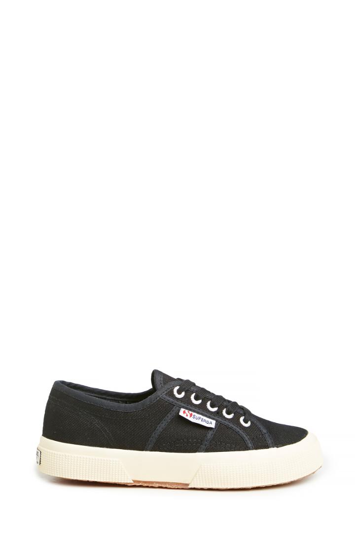 Dailylook Superga Canvas Sneakers In Black 5 - 9.5 At Dailylook