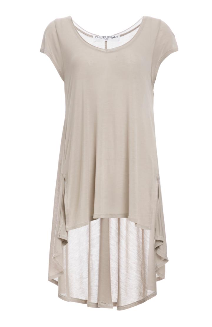 Dailylook Project Social T Party In The Back Tee In Gray S - L At Dailylook