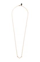 Dailylook Phyllis + Rosie Mini V Bar Necklace In Gold At Dailylook