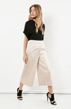 Dailylook Sawyer Satin Culottes In Nude S - L At Dailylook