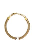 Dailylook J.o.a. Coiled Crystal Gem Bracelet In Antique At Dailylook