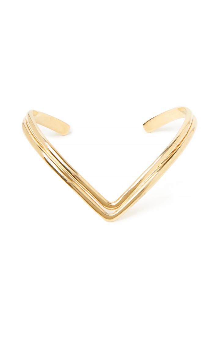 Dailylook Natalie B Aurora Wrist Huggy Bracelet In Gold At Dailylook
